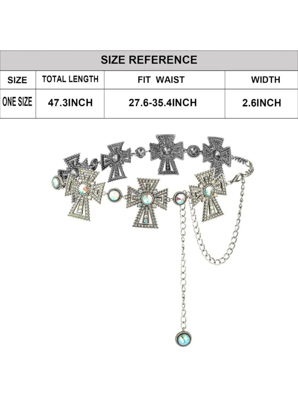 Stylish Western Metal Concho Belt for Women | Adjustable Cowgirl Waist Chain